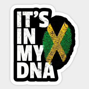 Jamaica Flag Jamaican Pride Dna Island Sticker